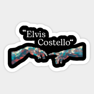 Elvis Costello // Hand Colour Sticker